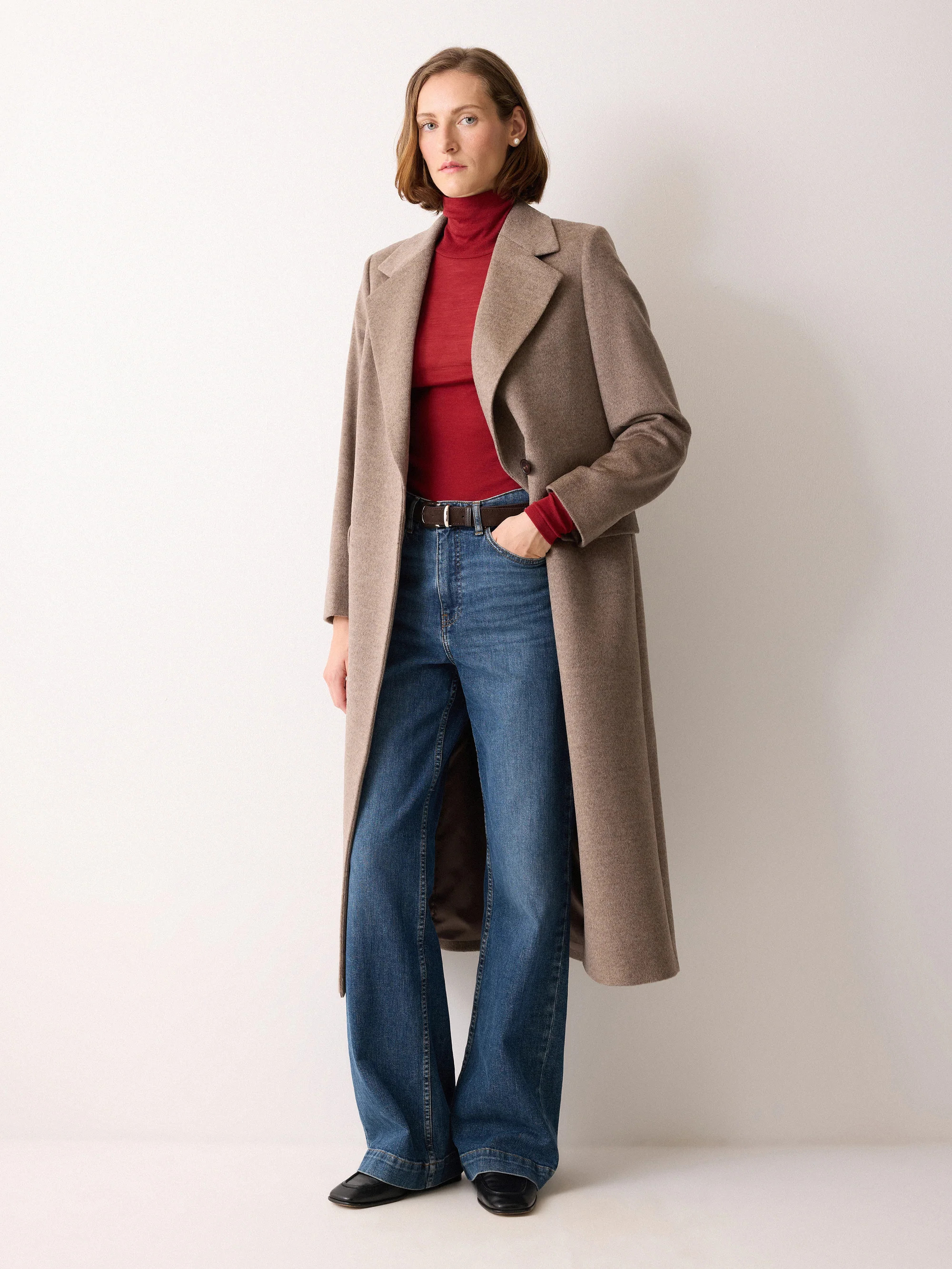 Balfour Long Wide Leg Jean | Vintage Mid Blue | Jigsaw (UK)