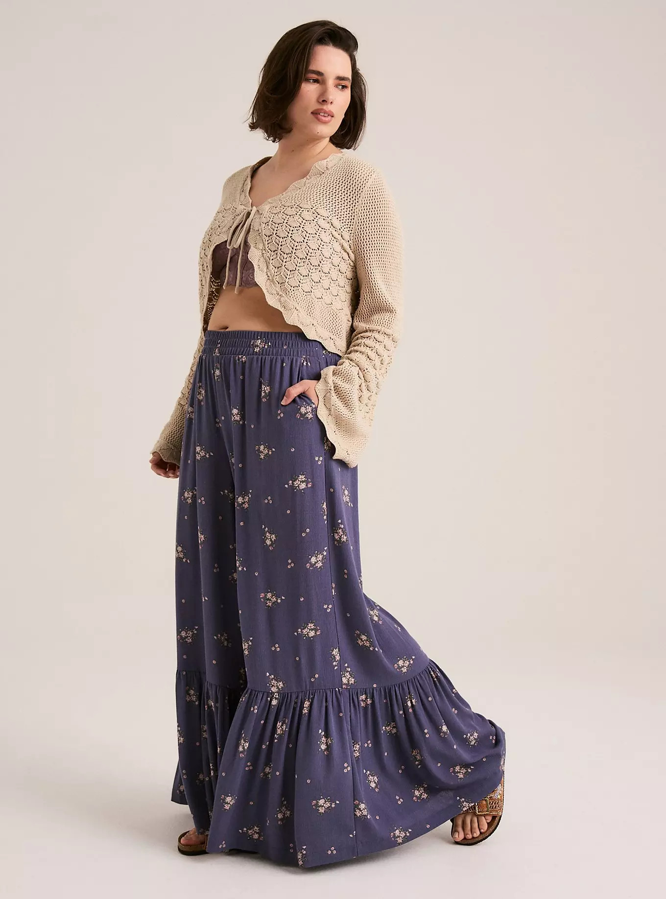 Festi Tiered Flare Pant | Torrid (US & Canada)