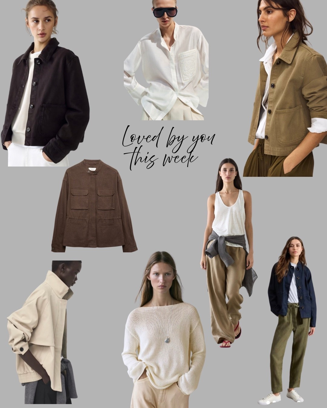 The pieces you’ve loved most this week. Lots of rich texture and tone, updated silhouettes and wardrobe staples. Linen, open knits and brown shadeswin this spring!

#LTKstyletip #LTKuk #LTKspring