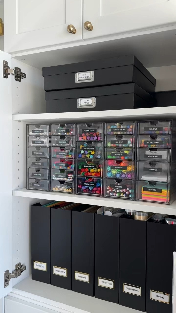 One of my favorite organization projects! These clear drawers and labeled storage bins keep all of my markers, pens, stickers, and craft supplies easy to find while making the entire closet look so much cleaner. Linking all of my favorite organization finds that help keep everything in its place.

#LTKSeasonal #LTKHome