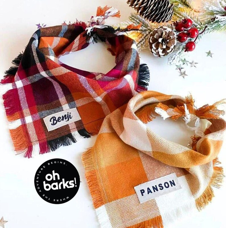 Dog Bandana Personalized Dog Bandana Fall Dog Bandana Pet Bandana Dog Gifts - Etsy | Etsy (US)