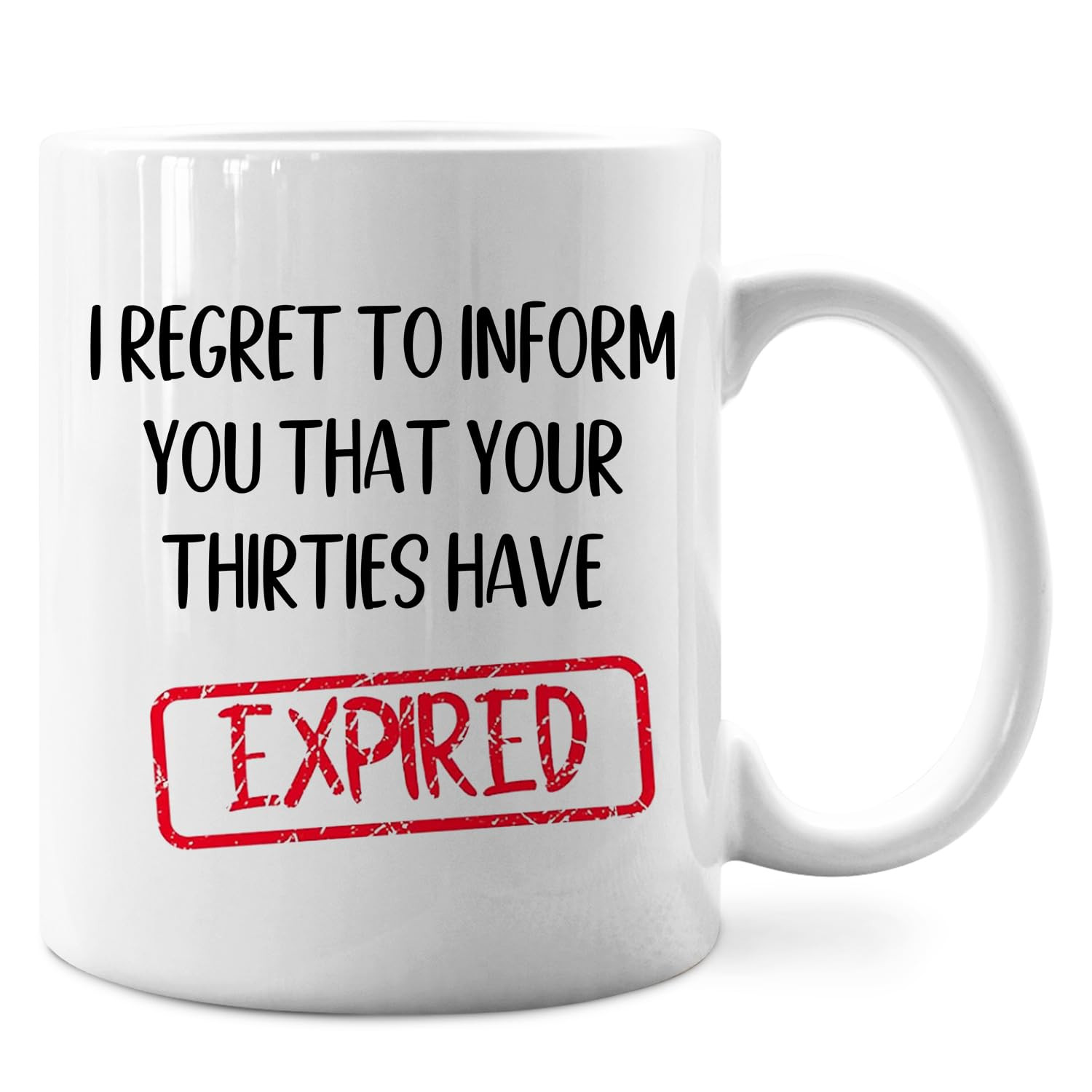 IWXYI Funny 30th Birthday Gifts For Women Men,Funny 30th Mug,i Regret To Inform You Your Thirties... | Amazon (US)