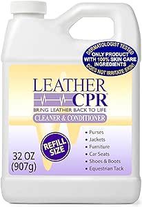 Leather CPR | 2-in-1 Leather Cleaner & Leather Conditioner (32oz) | Cleans, Restores, Conditions,... | Amazon (US)