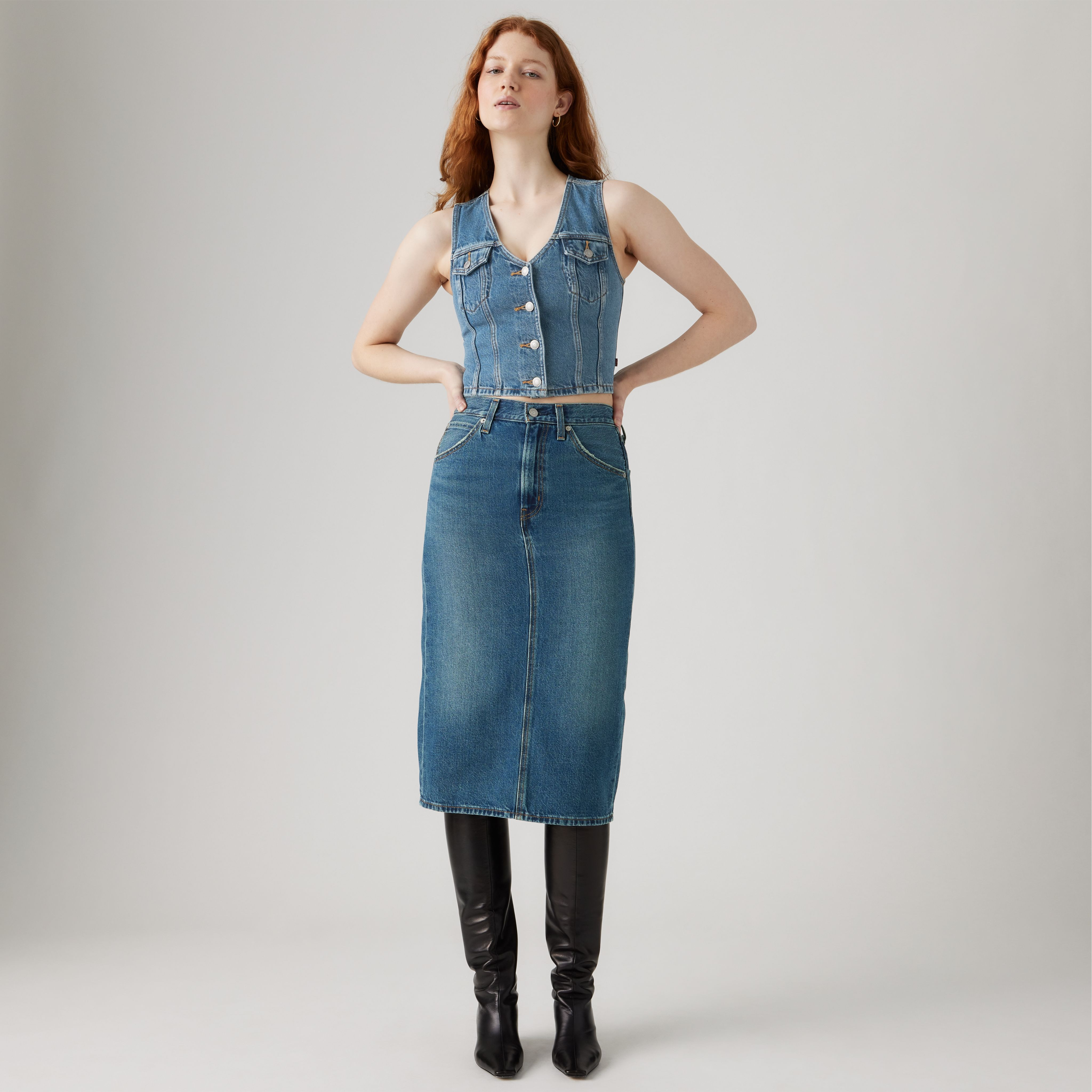 Levi's High Rise Back Slit Skirt - Women's 27 | Levi's US