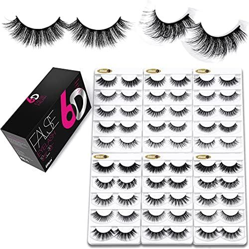 Eliace Lashes False Eyelashes 30 Pairs | Luxury 6D Mink Eyelashes Wholesale Bulk 10 DIFFERENT Sty... | Amazon (US)