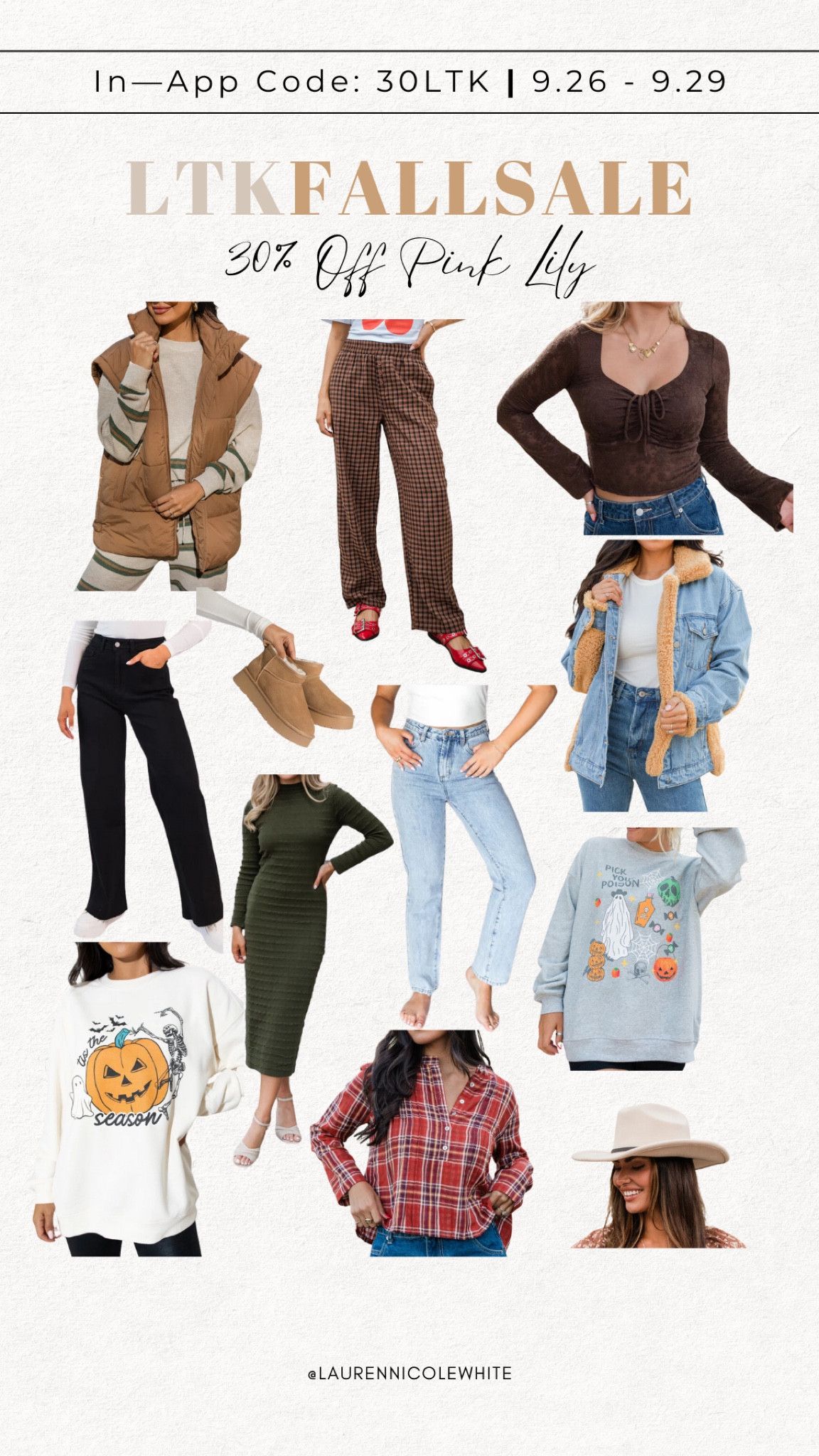 30% off at Pink Lily with code 30LTK

They have the cutest fall pieces!

#LTKSeasonal #LTKFallSale #LTKSaleAlert