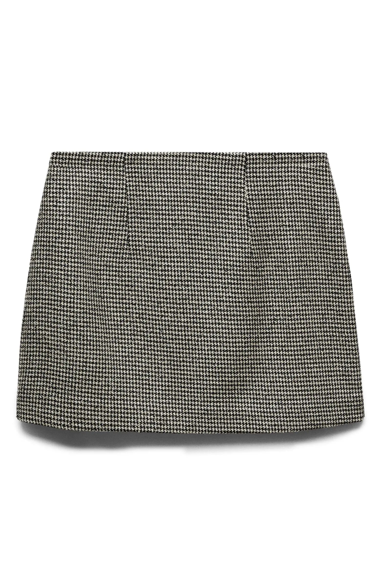 MANGO Houndstooth Miniskirt | Nordstrom | Nordstrom