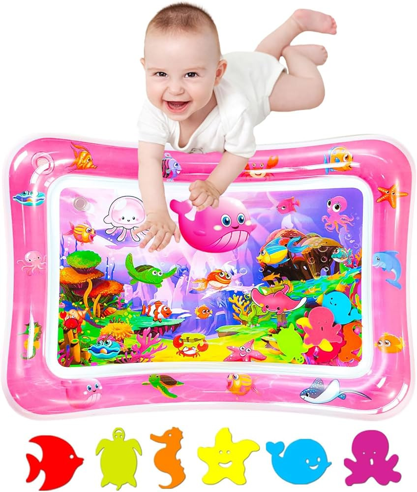 Tummy time Water Play mat, Baby Water Play Mat for Kids and Toddlers Baby Toys for 3 to 24 Months... | Amazon (US)