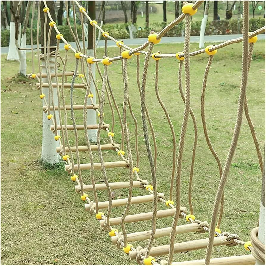 Amazon.com: Amusement Park Suspension Bridge,Rope Ladder Bridge,Rickety Bridge, Slackline Accessories, Suitable for Outdoor Activities(Size:6.56ft(2m)) : Sports & Outdoors | Amazon (US)