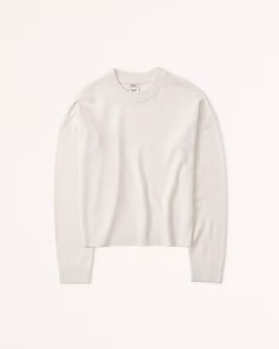 Women's Cashmere Crew Sweater | Women's Tops | Abercrombie.com | Abercrombie & Fitch (US)