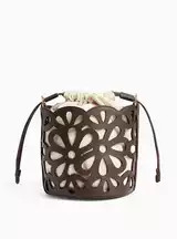 Chocolate Cutwork Bucket Shoulder Bag One Size | Tu Clothing