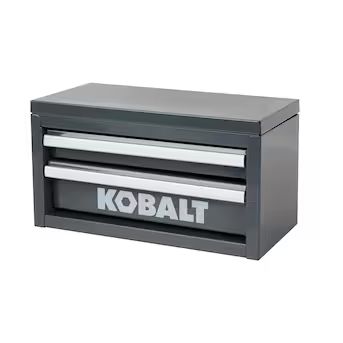 Kobalt Mini 10.83-in Friction 2-Drawer Gray Steel Tool Box | Lowe's