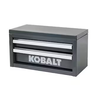 Kobalt Mini 10.83-in Friction 2-Drawer Gray Steel Tool Box | Lowe's