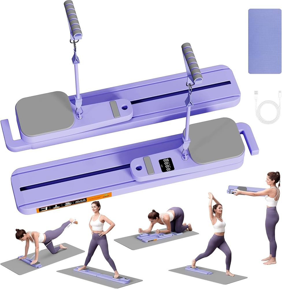 Upgraded Pilates Reformer Machine - 6-in-1 Fitness Board & Pilates Equipment Set with Ab Workout ... | Amazon (US)