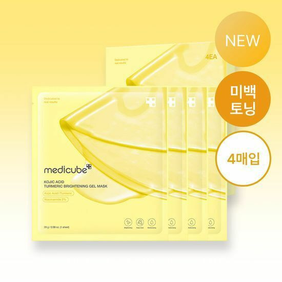medicube Kojic Acid Turmeric Brightening Gel Mask Sheet 4ea | OLIVE YOUNG Global | Olive Young Global