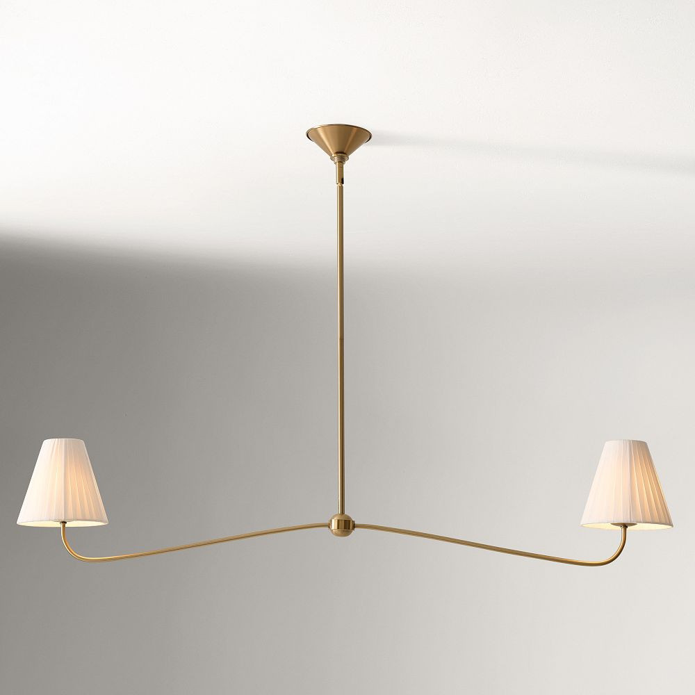 Simone Linear 2-Light Chandelier (48") | West Elm (US)