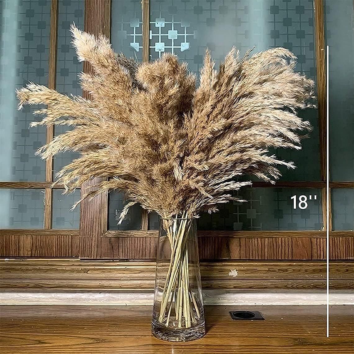 HUMINBO Dried-Pampas-Grass Decor Fluffy-Pompas-Floral-50-Stems Small-Pompous-Bulk Natural-Pompus-... | Amazon (US)