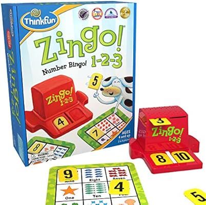 Think Fun Zingo 1-2-3 Number Bingo Game for Age 4 and Up - Award winner and Toy of the Year Nomin... | Amazon (US)
