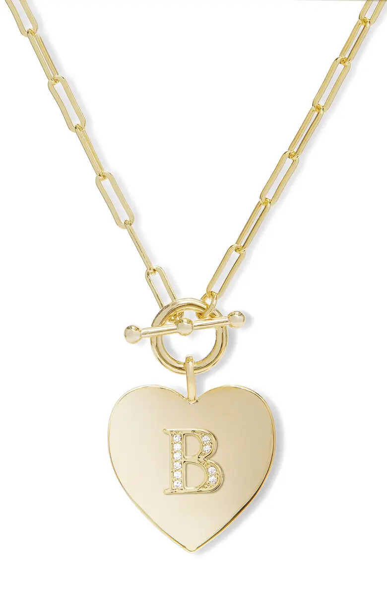 Melinda Maria Love Letters Initial Heart Medallion Necklace | Nordstrom | Nordstrom