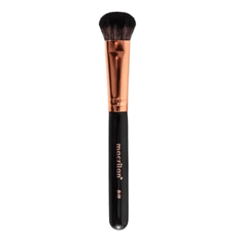 Macrilan Pincel Profissional Para Pó e Iluminador R-10
            
                 - Linha Ros... | Beleza Na Web (BR)