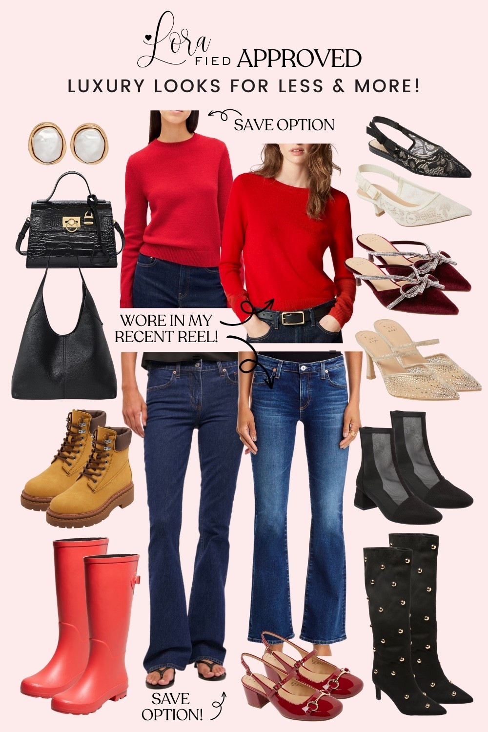 LORAfied Approved Luxury Looks for Less ❤️

looks for less, designer dupes, designer lookalikes, designer shoe dupes, designer bag dupes, target fashion, target fashion finds, holiday fashion, holiday style 

#LTKFindsUnder50 #LTKHoliday #LTKSeasonal