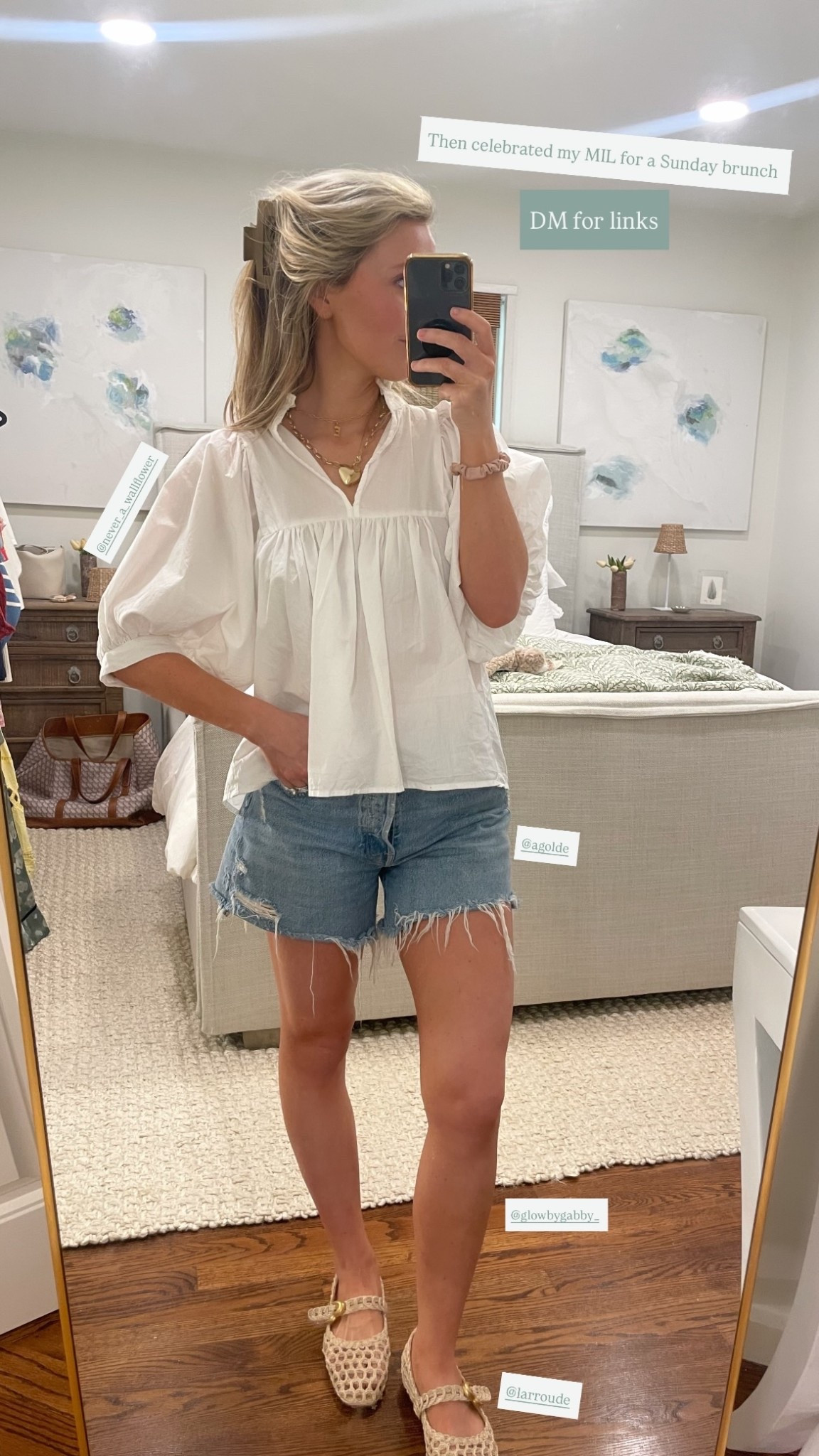 Then celebrated my MIL for a Sunday brunch  @glowbygabby_  @larroude  @agolde  @never_a_wallflower  DM for links