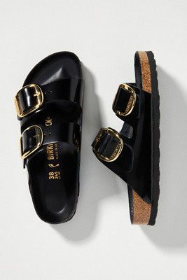 Birkenstock Big Buckle Arizona Patent Leather Sandals | Anthropologie (US)