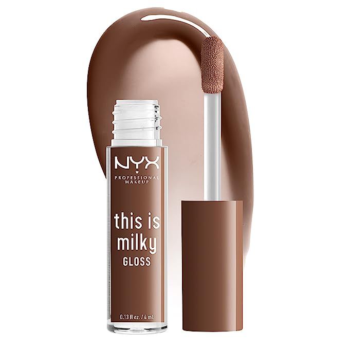 NYX PROFESSIONAL MAKEUP This Is Milky Gloss, Vegan Lip Gloss, 12 Hour Hydration - Milk The Coco (... | Amazon (US)