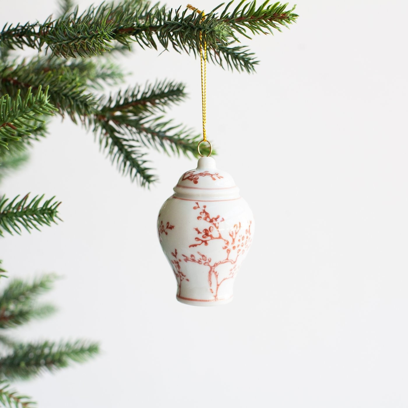 Blush Ginger Jar Ornament | Stoffer Home