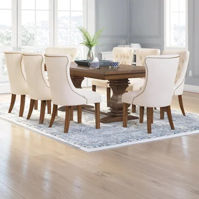 Rackley Extendable 78" to 96" Table with Walnut Wood Dining Set | Wayfair North America