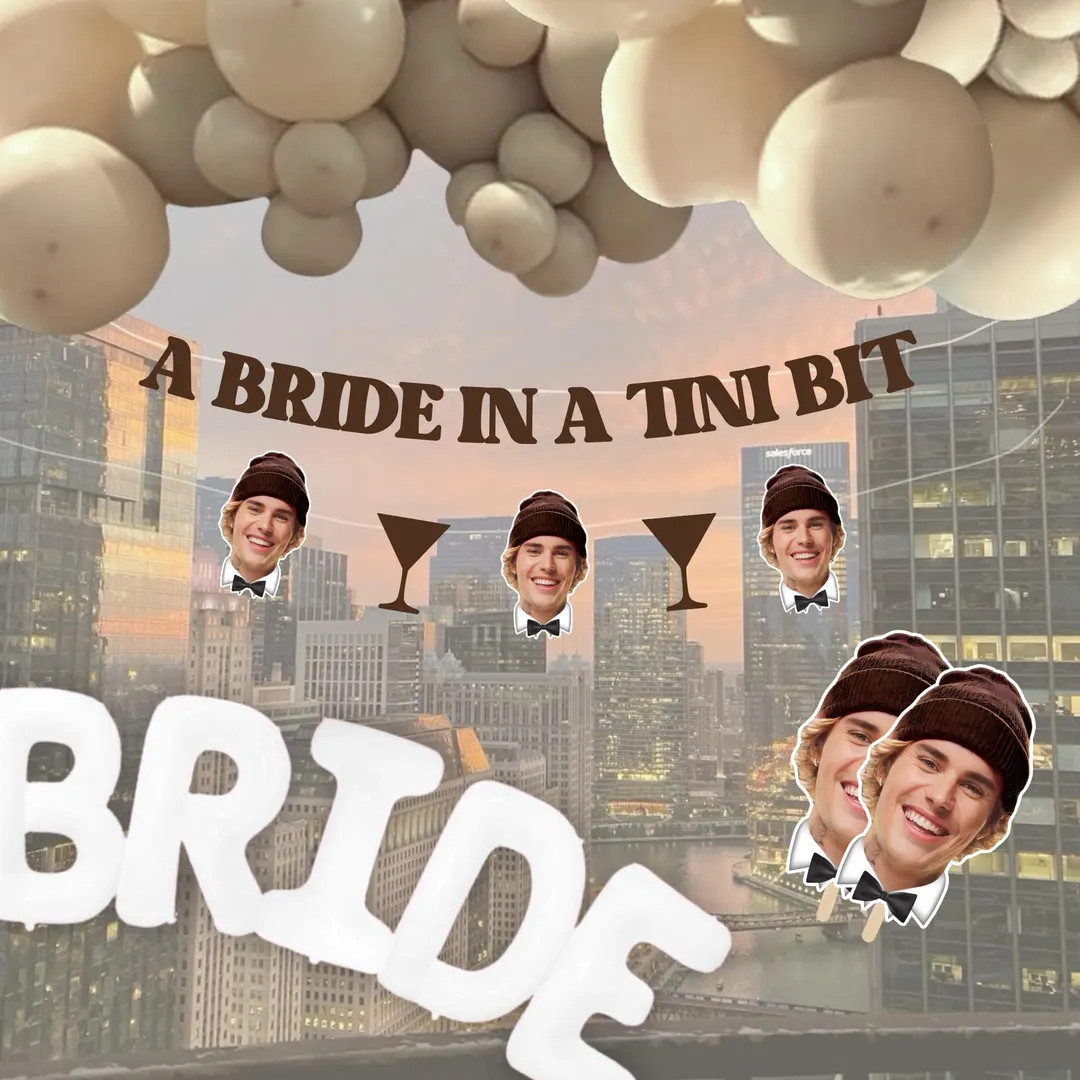 Espresso Martini Bachelorette Decor A Bride in a Tini Bit Bachelorette Party Decor Martini Party ... | Etsy (US)