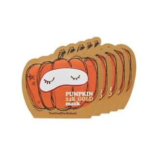 too cool for school - Pumpkin 24K Gold Mask Bundle Set 25g x 5 pcs | YesStyle Global