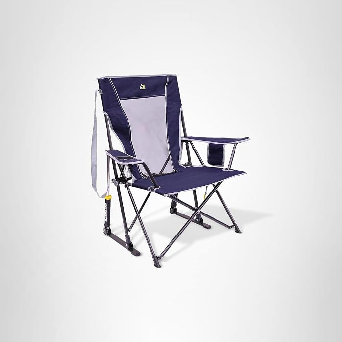 GCI Outdoor Comfort Pro Rocker Collapsible Rocking Chair & Outdoor Camping Chair, Indigo Blue | Amazon (US)