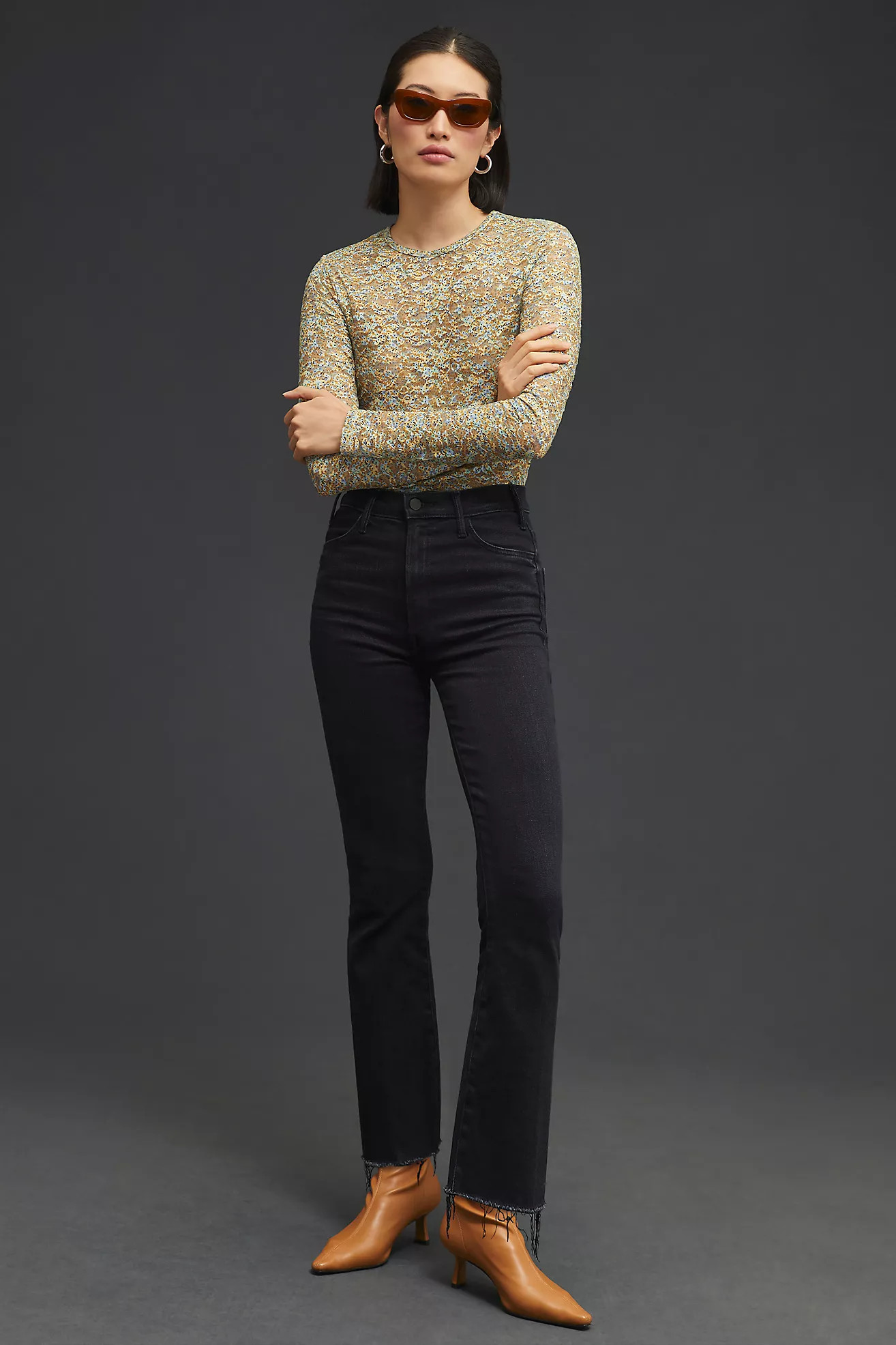 MOTHER The Hustler Ankle Fray Jeans | Anthropologie (US)
