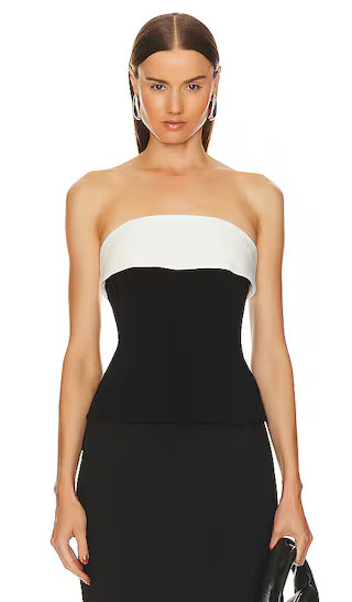 Aubree Top in Black & Ivory | Revolve Clothing (Global)