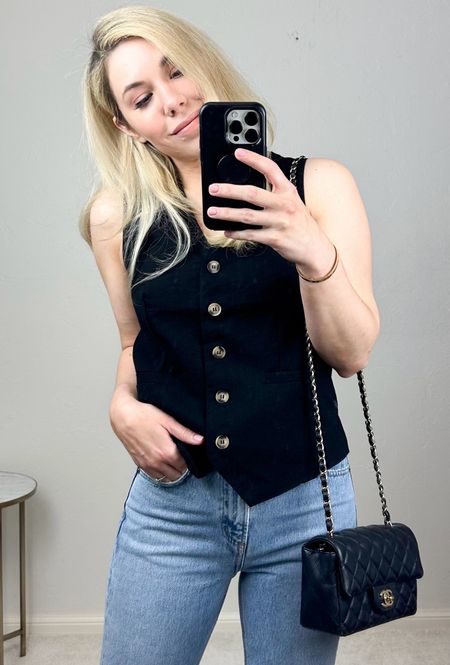 Vest
Black vest 
Chanel bag

Spring 
Resort wear
Vacation outfit
Date night outfit
Spring outfit
#Itkseasonal
#Itkover40
#Itku
Amazon find
Amazon fashion 
Matching set

#LTKfindsunder50 #LTKitbag #LTKfindsunder100