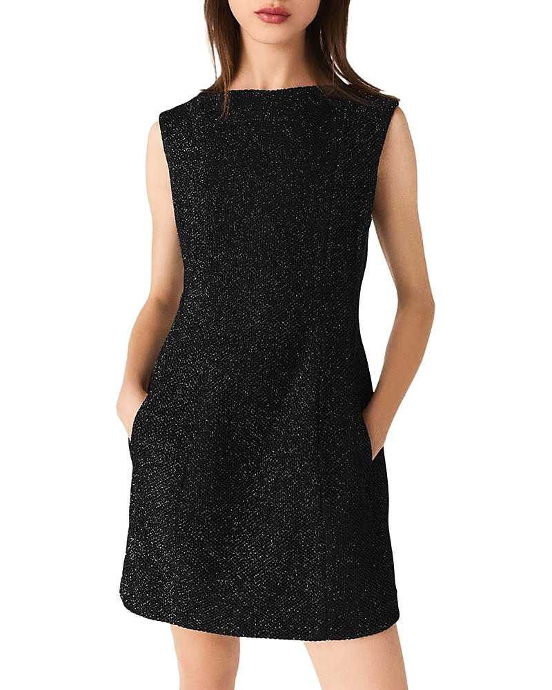 Maje Rhinestone Flared Mini Dress | Bloomingdale's (US)