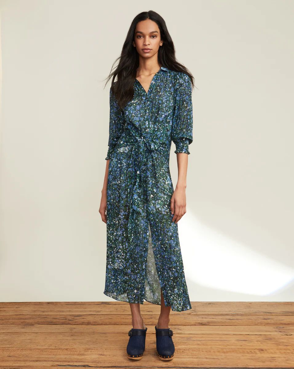 Mirren Marble-Print Dress | Veronica Beard