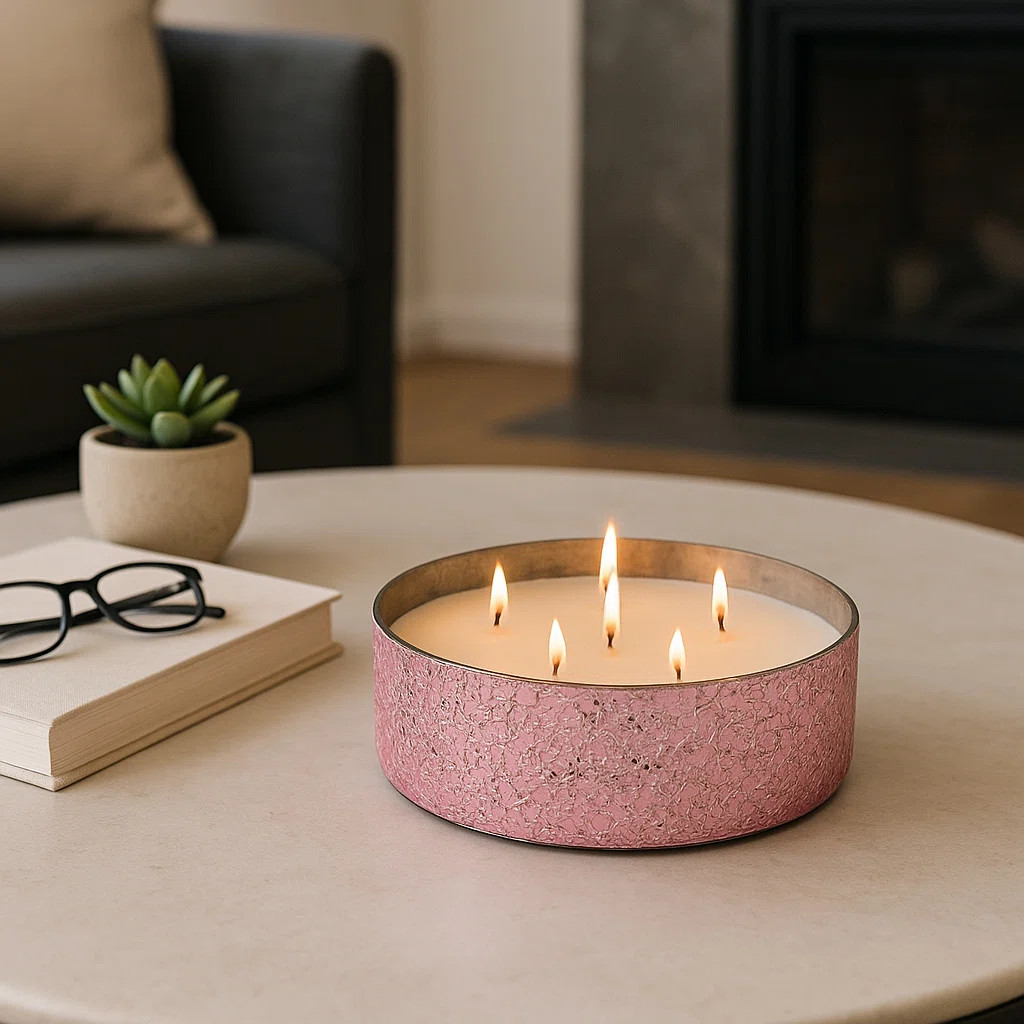 Decorative Glass Bowl Scented Candle for Living Room Decor - Modern Accent Candle for Bedroom, Co... | Wayfair North America