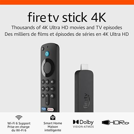 Amazon Fire TV Stick 4K streaming device, more than 700,000 movies and TV episodes, supports Wi-F... | Amazon (CA)