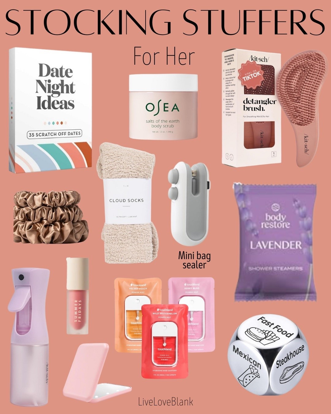 Stocking stuffer ideas for her
Holiday gift ideas 


#LTKOver40 #LTKmomlife #LTKHoliday