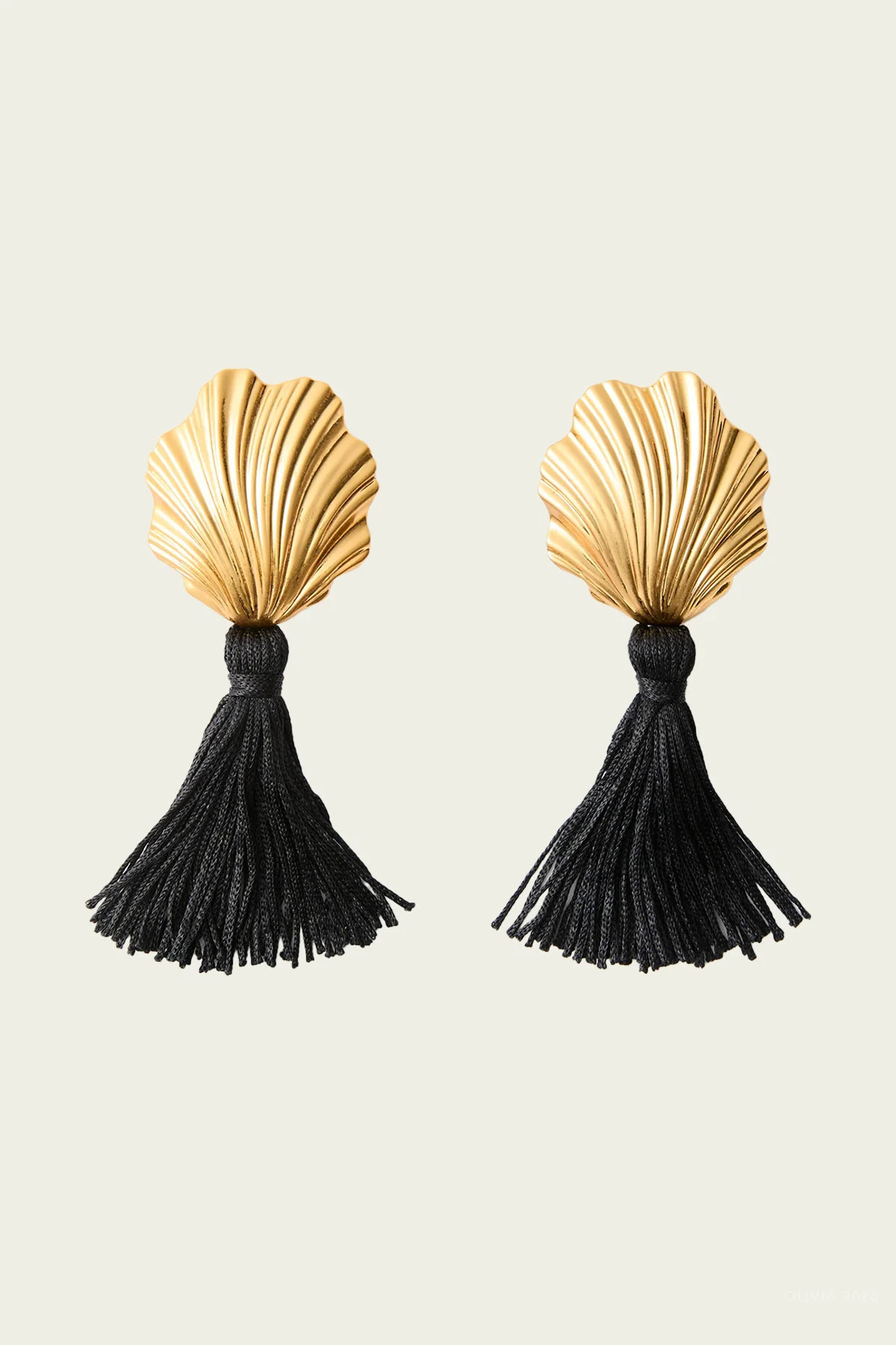 Coquille Earrings in Gold | Shop Olivia