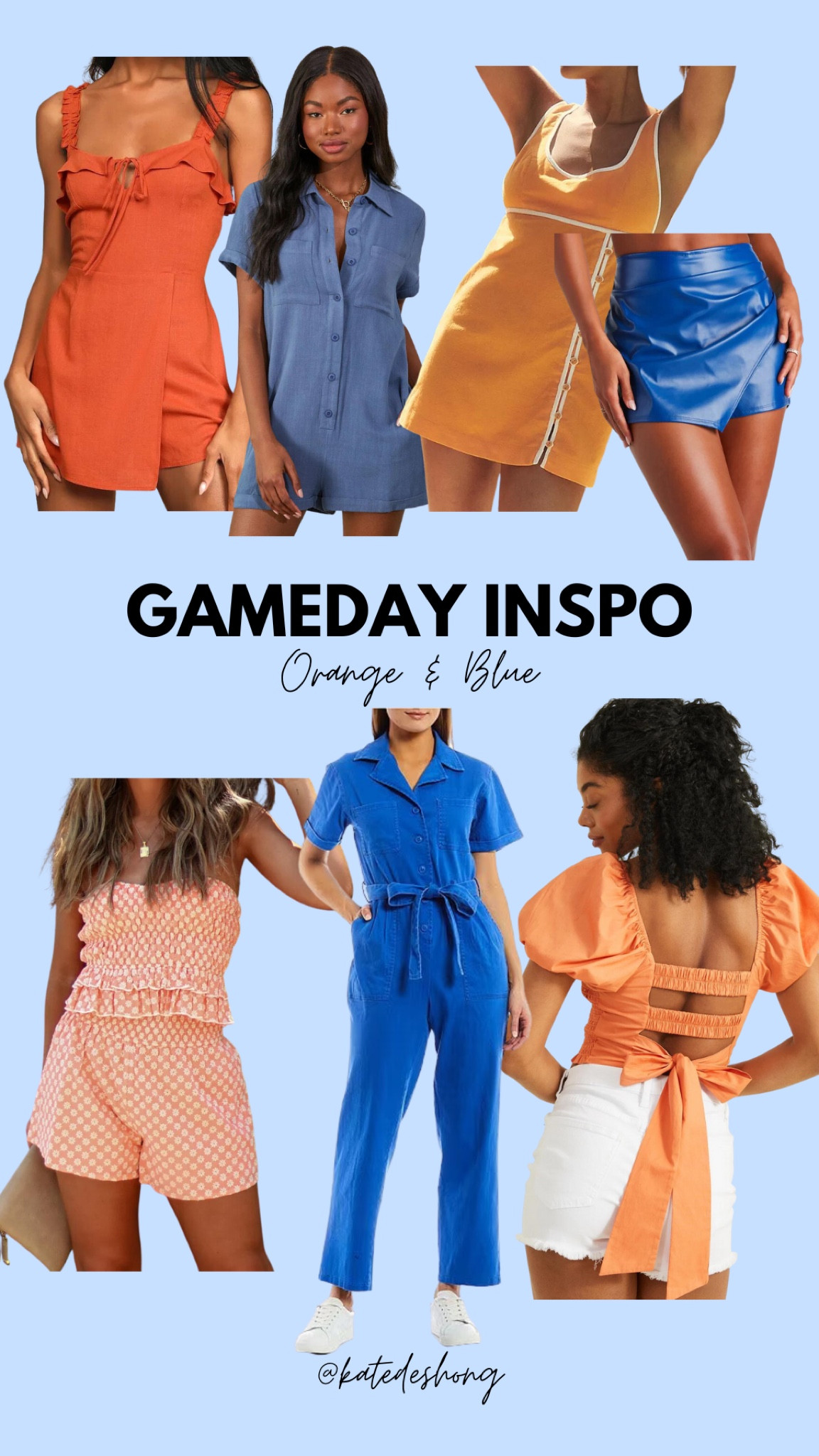 Gameday outfits. College game day. Football. Sports. University of florida. University of Georgia. Louisiana state university. Tigers. Auburn university. Gators. Bulldogs. Dawgs. UF. LSU. UGA. AU. sec. Southern game day. SEC. What to wear to a football game. Saturday football. Fall football outfits. Romper. Matching set. Dress. Orange and blue

#LTKSeasonal #LTKstyletip #LTKBacktoSchool