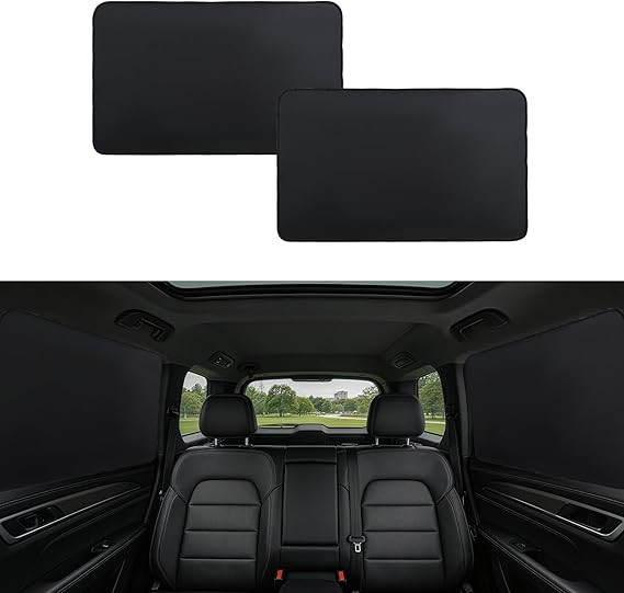 Magnetic Car Window Shades for Rear Side Windows, 2 Pack Blackout Car Window Covers for Back Seat... | Amazon (US)