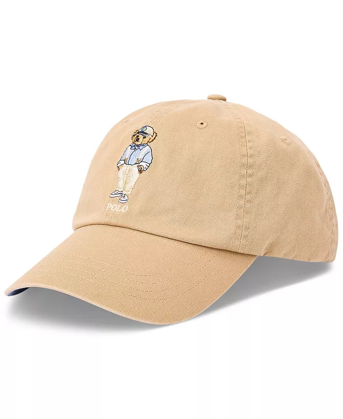Men's Polo Bear Twill Ball Cap | Macy's