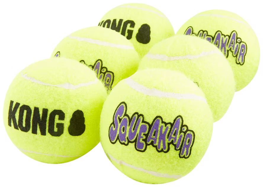 KONG SqueakAir Balls Packs Dog Toy, Medium, 6 count | Chewy.com