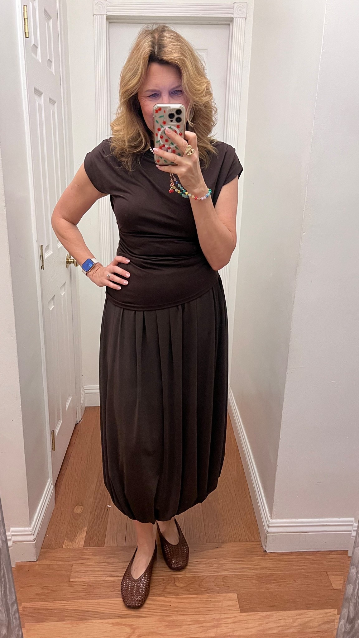 Ruched top and balloon skirt 

#LTKOver40 #LTKWorkwear #LTKootd