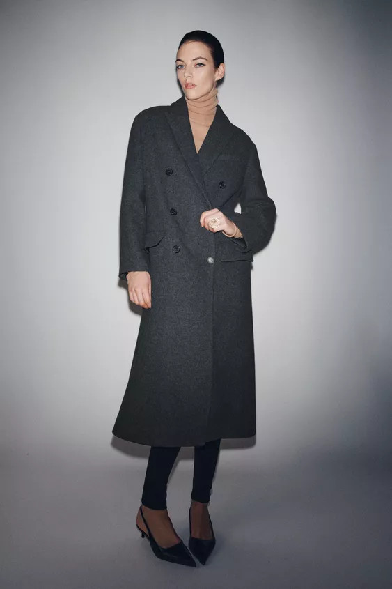 ZW COLLECTION LONG OVERSIZED COAT | Zara UK