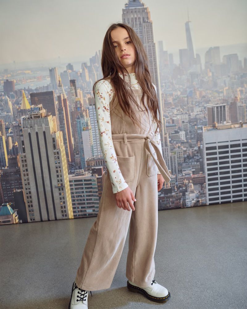 belted corduroy jumpsuit | Abercrombie & Fitch (US)