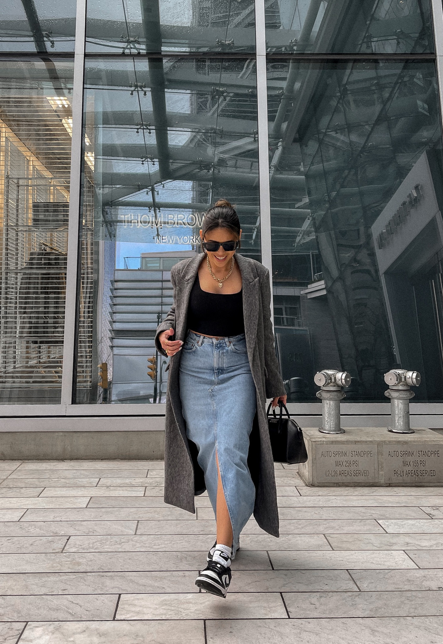 Denim skirt + Wool coat for fall

#LTKworkwear #LTKstyletip #LTKfindsunder100